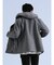 ウールライク フード着脱ピーコート