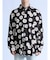 転写マーガレットプリント 長袖シャツ