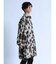 ムラ柄プリント 長袖シャツコート