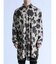 ムラ柄プリント 長袖シャツコート