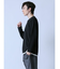 ふくれジャガード フェイクキーネック長袖Tシャツ