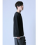 ふくれジャガード フェイクキーネック長袖Tシャツ