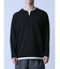 ふくれジャガード フェイクキーネック長袖Tシャツ