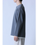 ふくれジャガード フェイクキーネック長袖Tシャツ