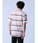 ジャガードボーダー クルーネック半袖Tシャツ