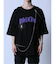 SD×PSYCHONATION チェーン付き スパイダー クルー半袖Tシャツ