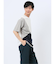 斜め切替 クルーネック半袖Tシャツ