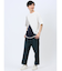 斜め切替 クルーネック半袖Tシャツ