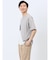 斜め切替 クルーネック半袖Tシャツ