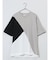 斜め切替 クルーネック半袖Tシャツ