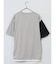 斜め切替 クルーネック半袖Tシャツ