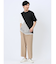 斜め切替 クルーネック半袖Tシャツ
