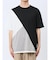 斜め切替 クルーネック半袖Tシャツ