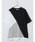 斜め切替 クルーネック半袖Tシャツ