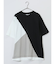 斜め切替 クルーネック半袖Tシャツ