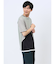 斜め切替 クルーネック半袖Tシャツ