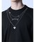 ネックレス付き クルーネック長袖Tシャツ