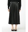 m.f.エディトリアル シンセティックレザーライク プリーツスカート