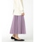 m.f.エディトリアル シンセティックレザーライク プリーツスカート