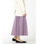 m.f.エディトリアル シンセティックレザーライク プリーツスカート