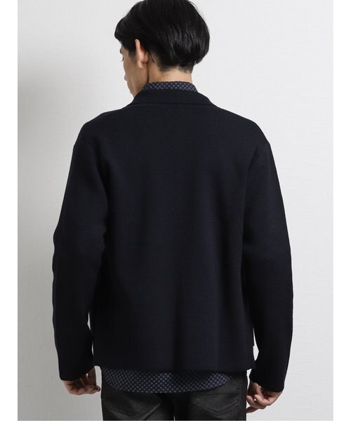 m.f.エディトリアル ウォッシャブル ダブルニットジャケット｜エムエフ