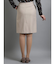m.f.エディトリアル 綿麻ライク セットアップ タイトスカート ベージュ
