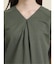 ストレッチ鹿の子 Vネック半袖プルオーバー(セットアップ可能)
