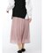 m.f.エディトリアル プラチナシフォン ギャザーロングスカート