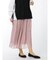 m.f.エディトリアル プラチナシフォン ギャザーロングスカート