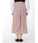 m.f.エディトリアル プラチナシフォン ギャザーロングスカート