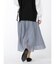 m.f.エディトリアル プラチナシフォン ギャザーロングスカート