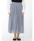 m.f.エディトリアル プラチナシフォン ギャザーロングスカート