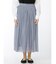 m.f.エディトリアル プラチナシフォン ギャザーロングスカート