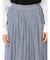 m.f.エディトリアル プラチナシフォン ギャザーロングスカート