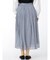 m.f.エディトリアル プラチナシフォン ギャザーロングスカート