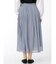 m.f.エディトリアル プラチナシフォン ギャザーロングスカート