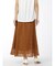 m.f.エディトリアル レース ロングフレアースカート