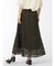 m.f.エディトリアル レース ロングフレアースカート