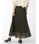 m.f.エディトリアル レース ロングフレアースカート