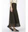 m.f.エディトリアル レース ロングフレアースカート