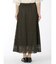 m.f.エディトリアル レース ロングフレアースカート