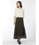 m.f.エディトリアル レース ロングフレアースカート