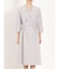 m.f.エディトリアル ダブルクロス セットアップ サックワンピース ライトグレー