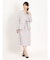m.f.エディトリアル ダブルクロス セットアップ サックワンピース ライトグレー
