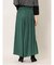 ギャザープリーツ ワイドパンツ 緑