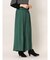 ギャザープリーツ ワイドパンツ 緑