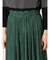 ギャザープリーツ ワイドパンツ 緑