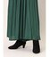 ギャザープリーツ ワイドパンツ 緑