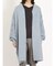 ウール混ミックスヤーン ゆるニットコート