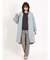 ウール混ミックスヤーン ゆるニットコート